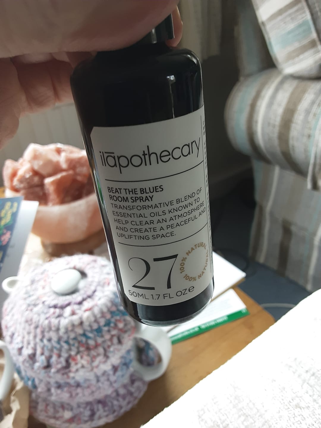 Customer photo review of Beat The Blues Room Spray