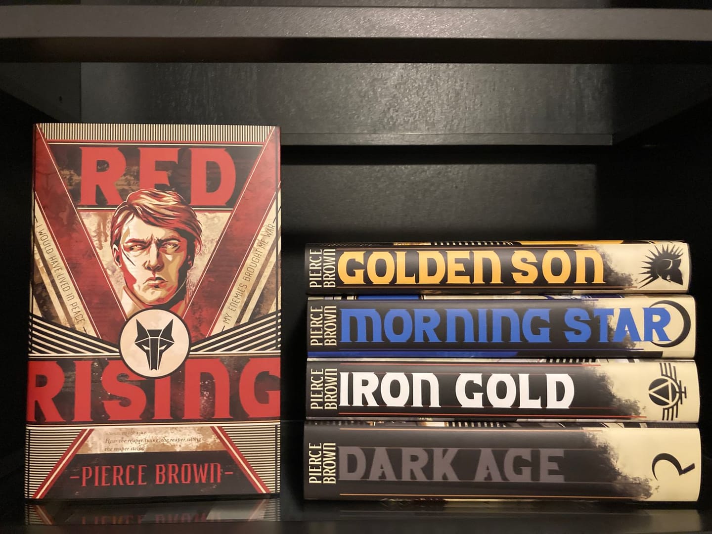 Customer photo review of Red Rising Dust Jackets