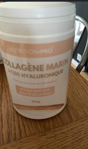 Customer photo review of COLLAGÈNE MARIN NATICOL® / ACIDE HYALURONIQUE (EN POUDRE) - 300G
