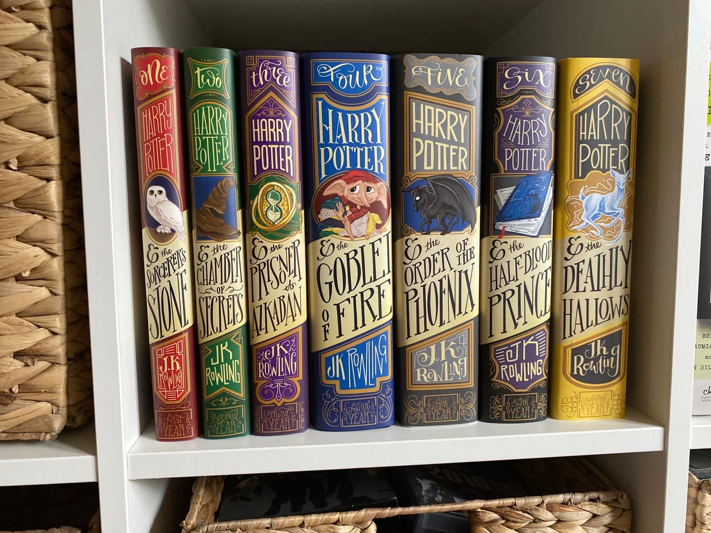 Customer photo review of Harry Potter Dust Jackets