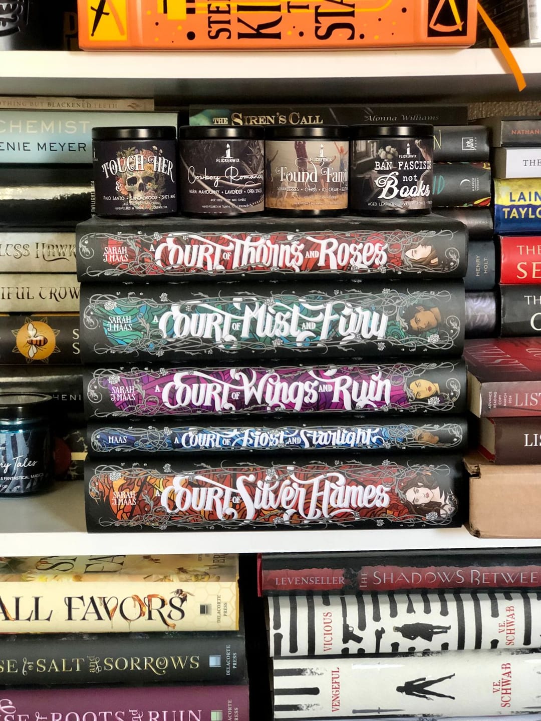 Customer photo review of A Court of Thorns and Roses Dust Jackets