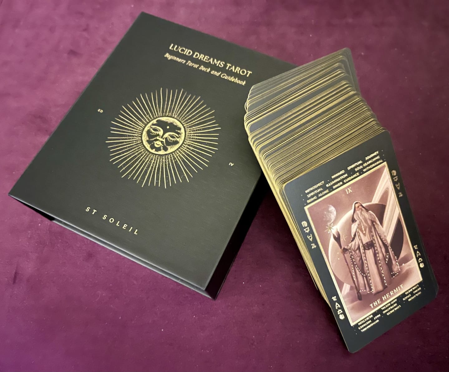 Customer photo review of Lucid Dreams Beginners Tarot • Black Eclipse {EDITION 4}