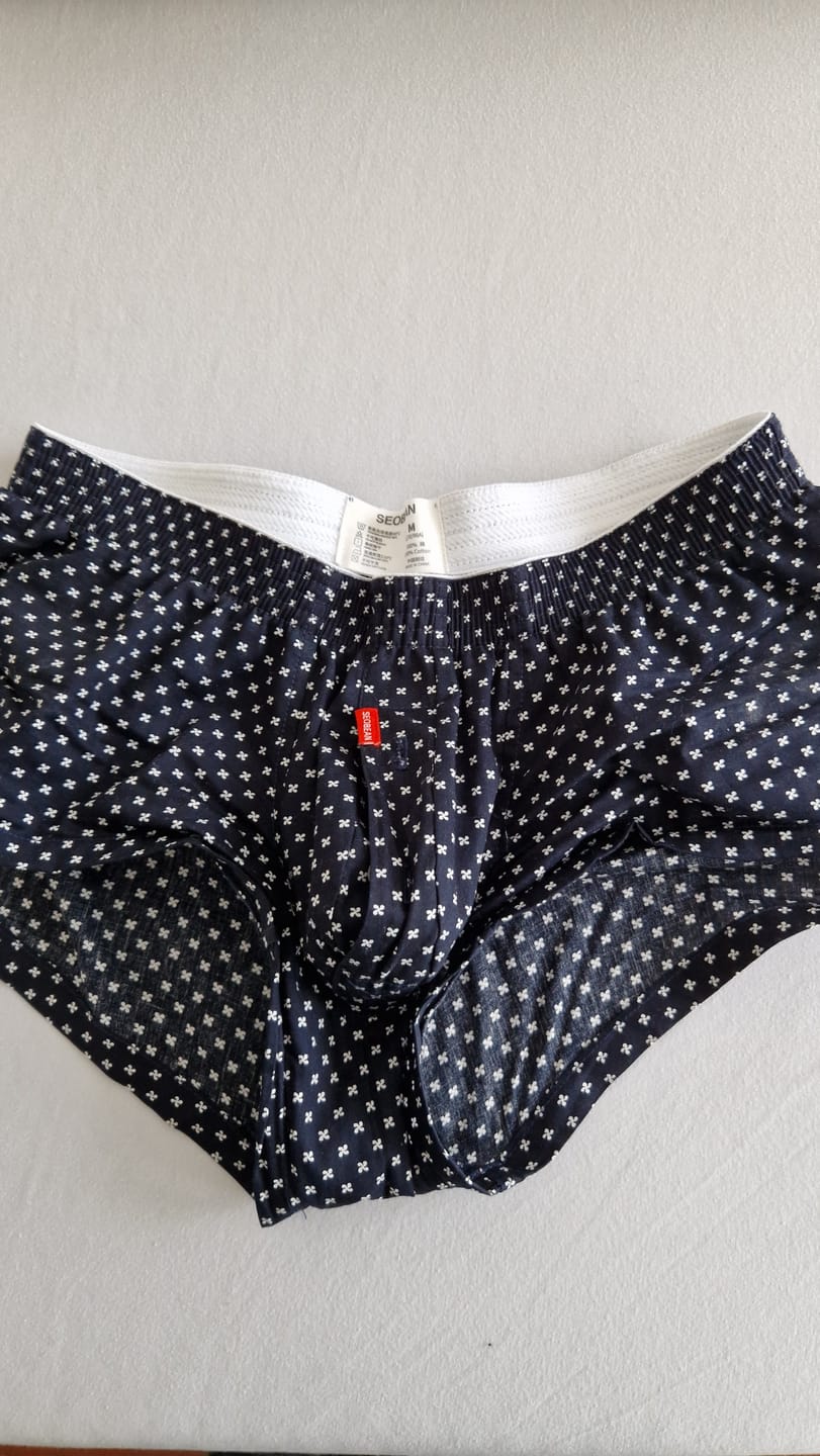 Customer photo review of Men’s Knit Trunks with Button Fly