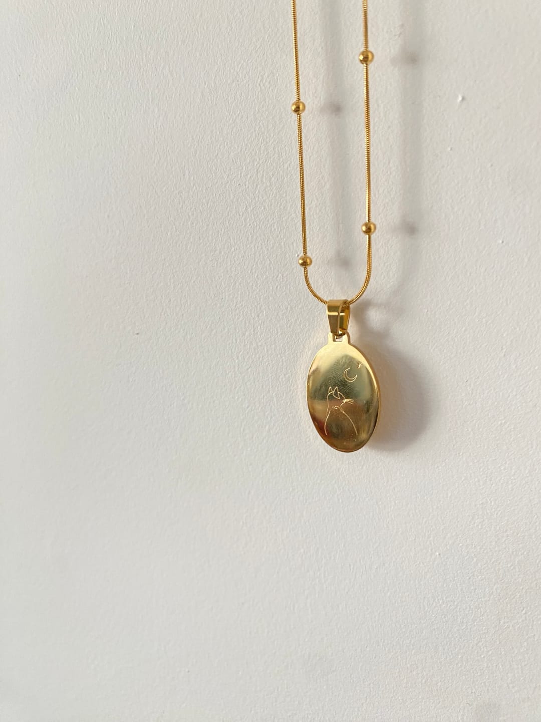 Customer photo review of 18K Gold Plated 'DIANA' Amulet and Necklace