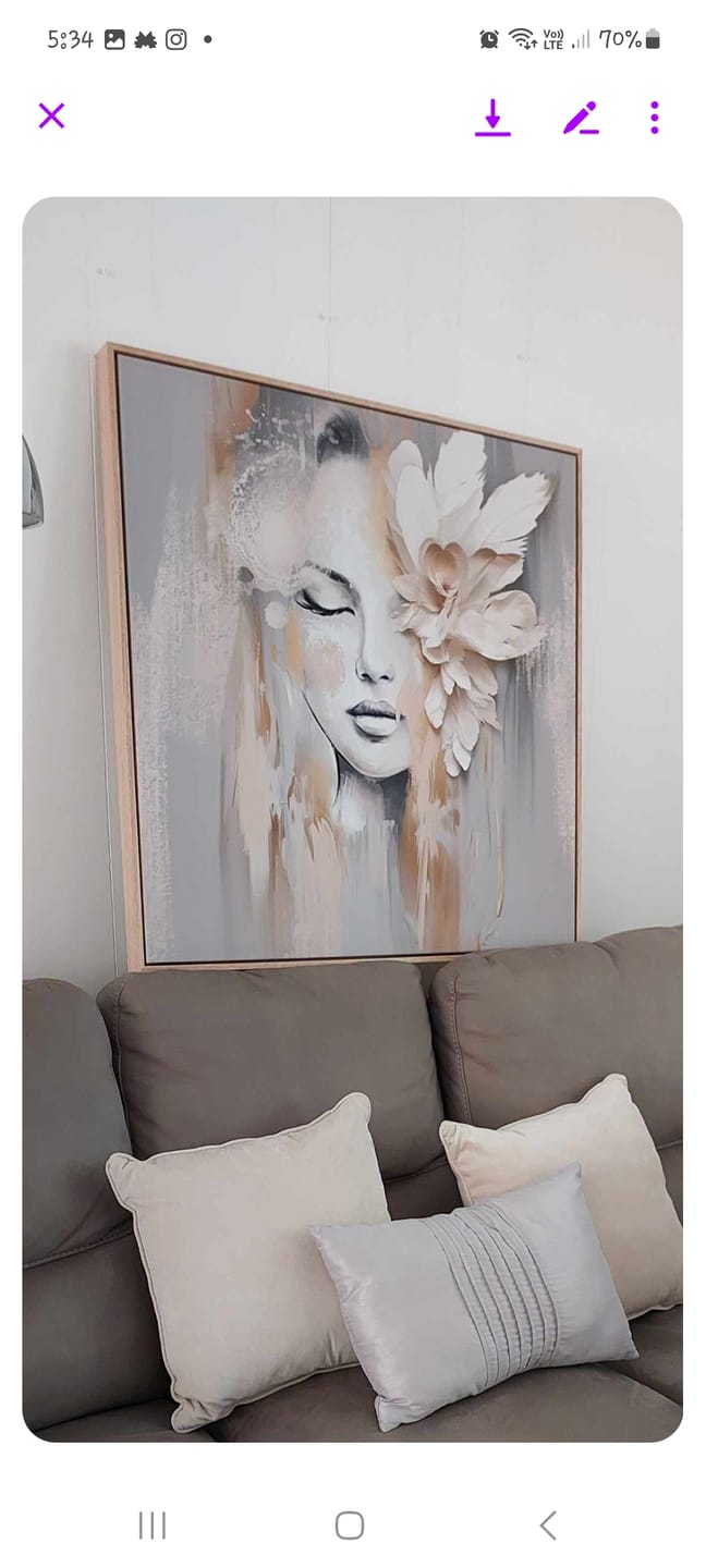 Customer photo review of Beige Petal , By Bella Eve