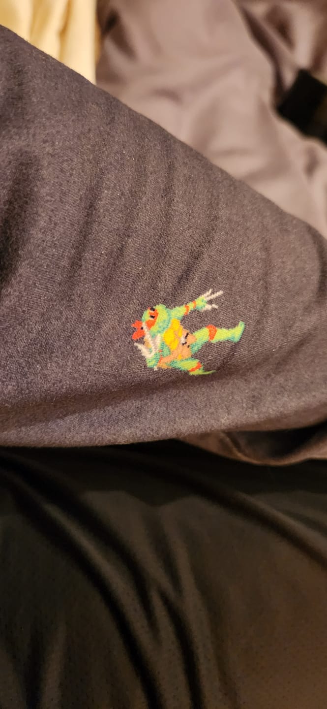 Customer photo review of Teenage Mutant Ninja Turtles "Choose Your Turtle (At Night)" – Performance Hoodie
