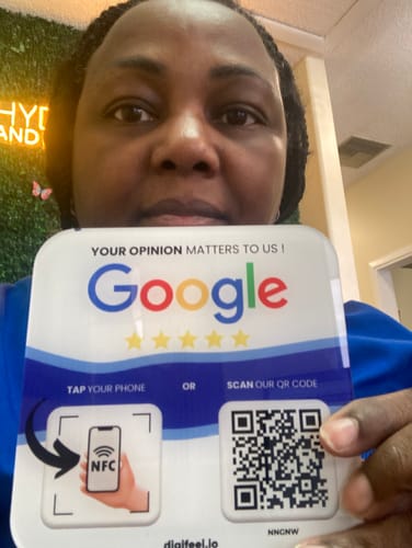 Customer photo review of Google Reviews - Plate