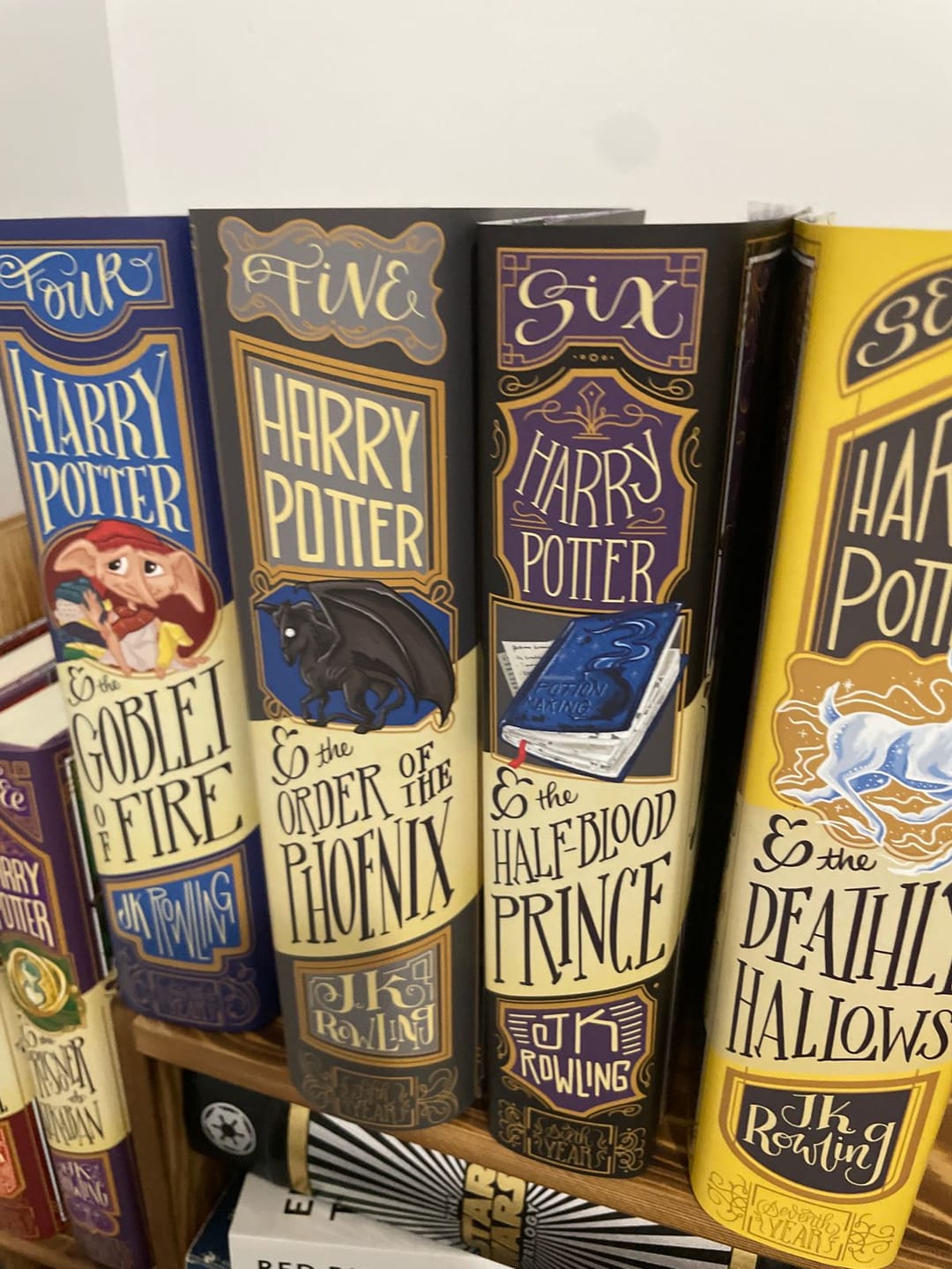 Customer photo review of Harry Potter Dust Jackets
