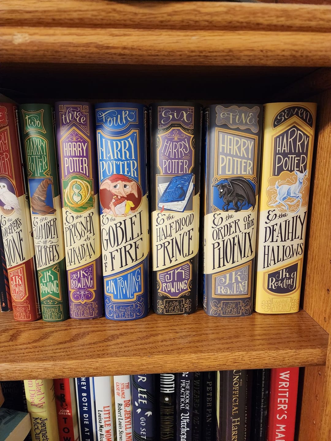 Customer photo review of Harry Potter Dust Jackets