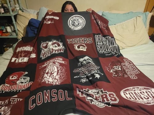 Customer photo review of Classic T-Shirt Blanket