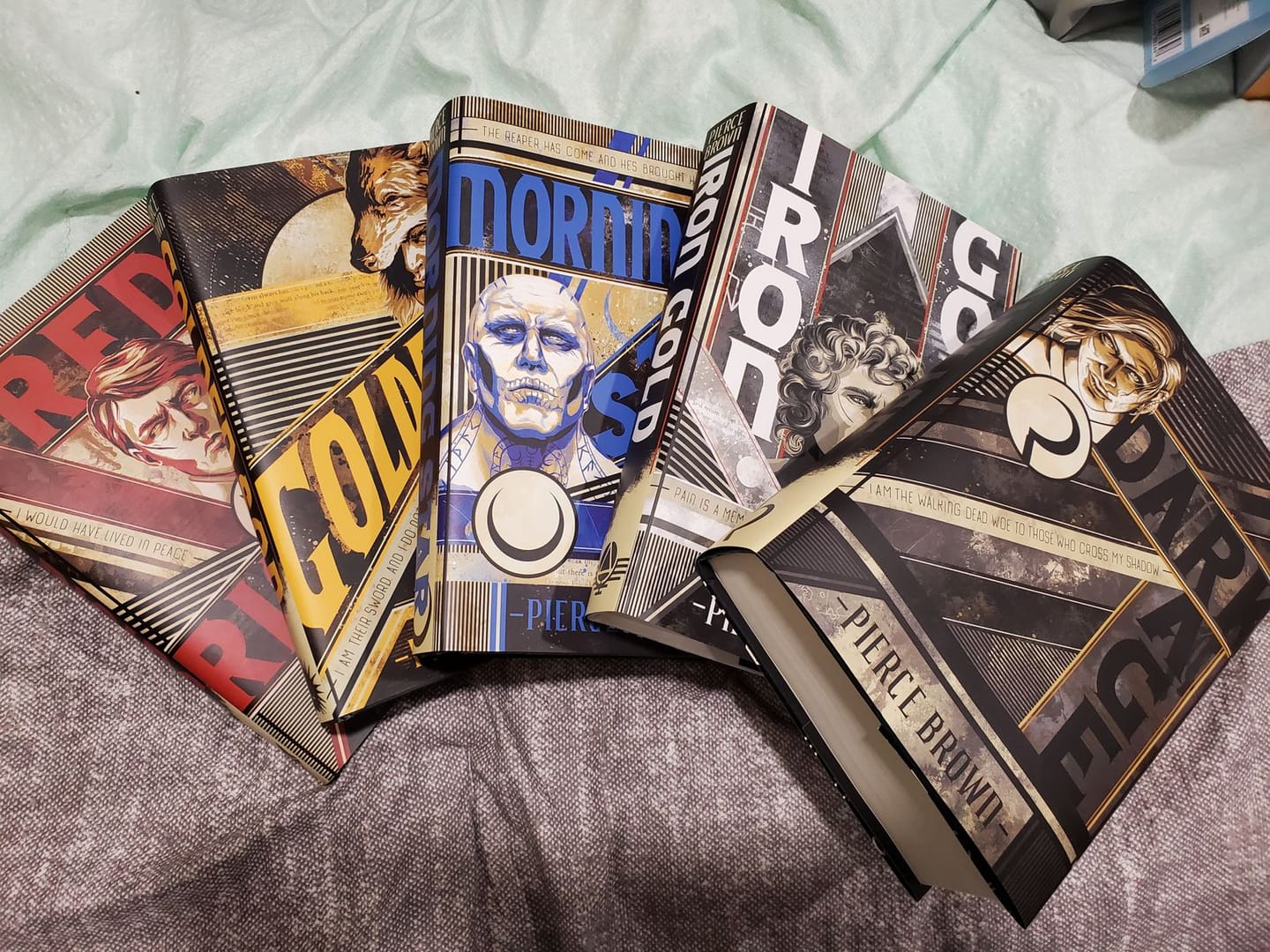 Customer photo review of Red Rising Dust Jackets