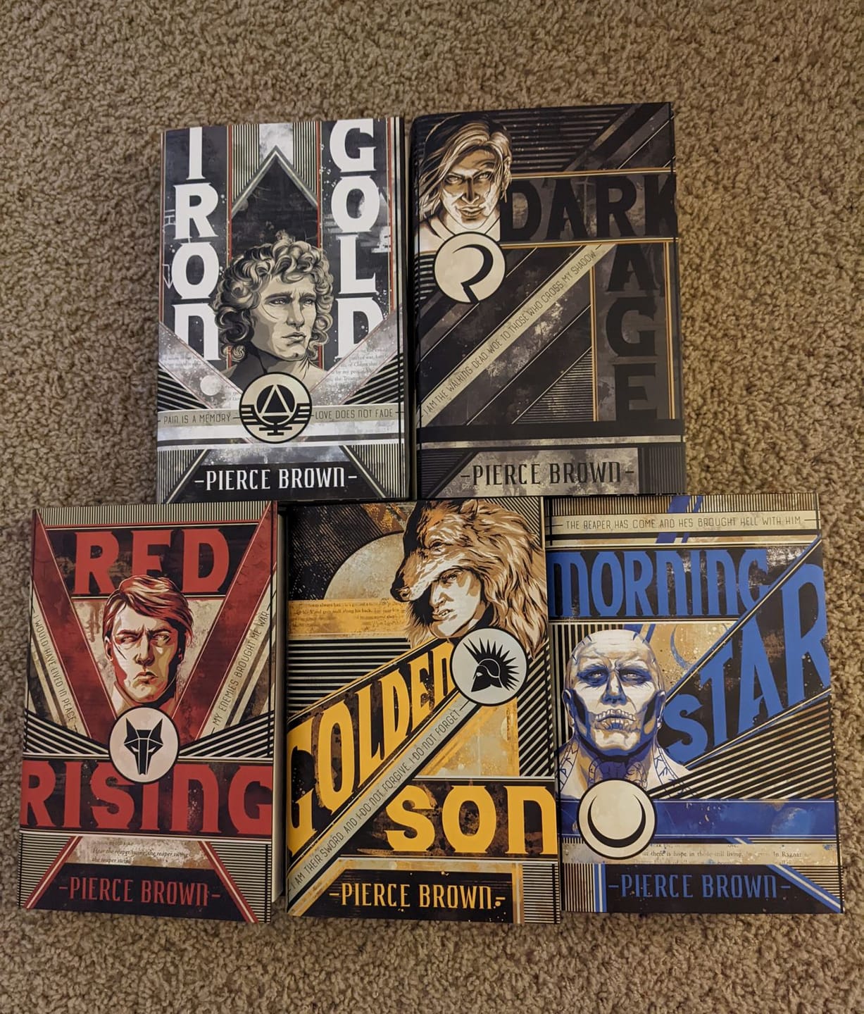 Customer photo review of Red Rising Dust Jackets