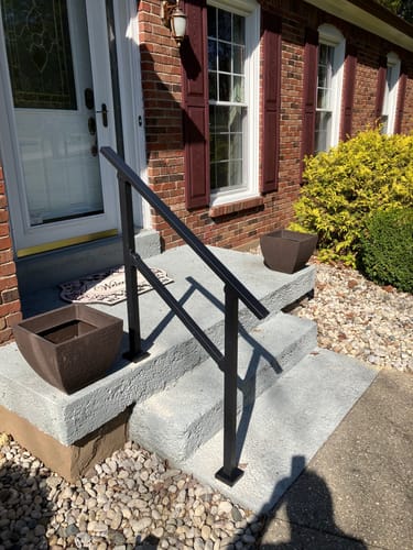 Customer photo review of Stair Handrail Kit