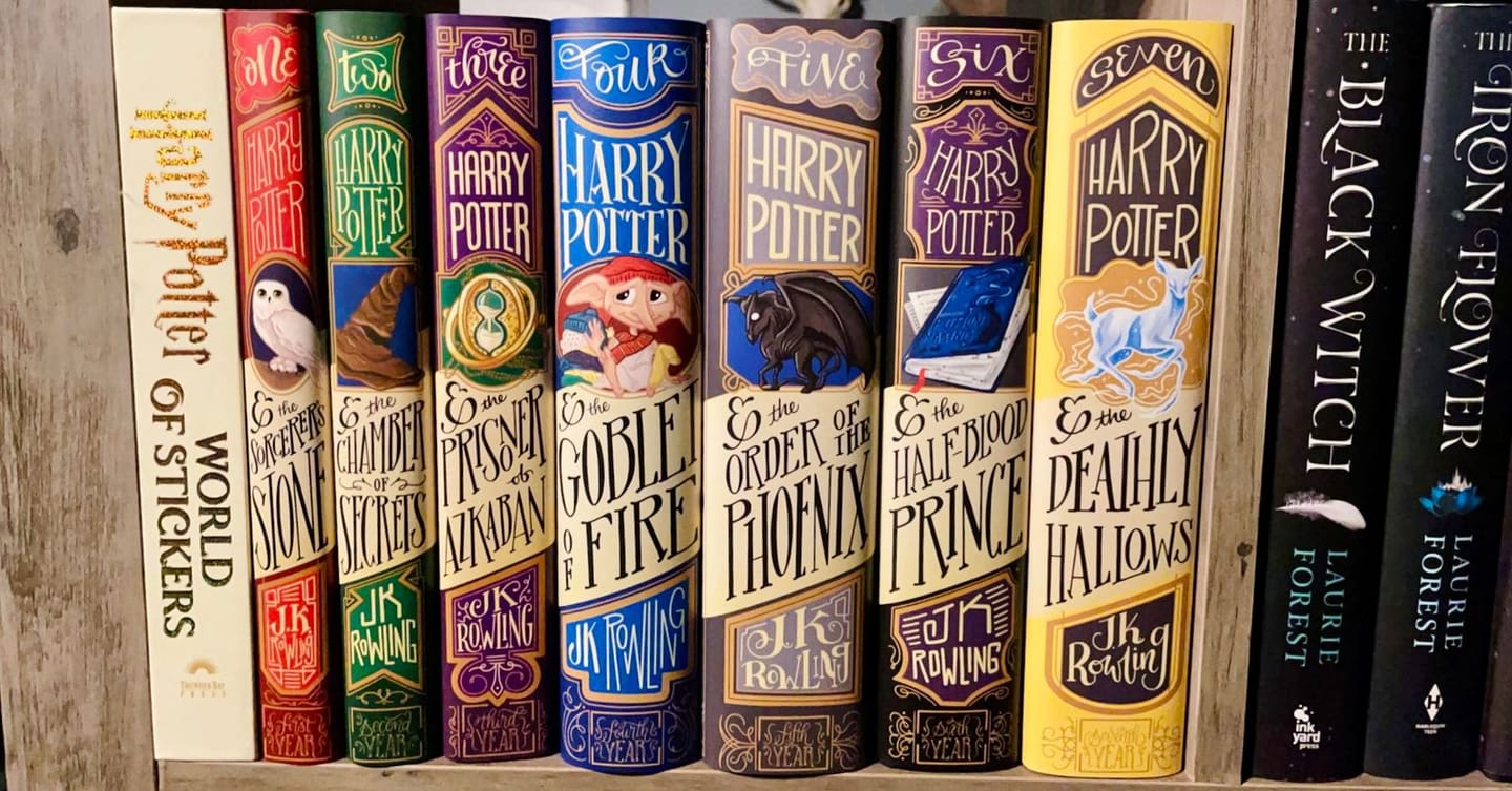 Customer photo review of Harry Potter Dust Jackets