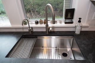 Customer photo review of 33" Undermount Workstation Sink – 16 Gauge Stainless Steel Single Bowl – Offset Drain Right – Seamless Drain (5LS33R)