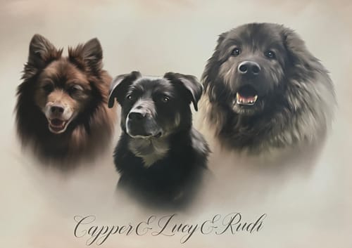 Customer photo review of Öl Pawtrait