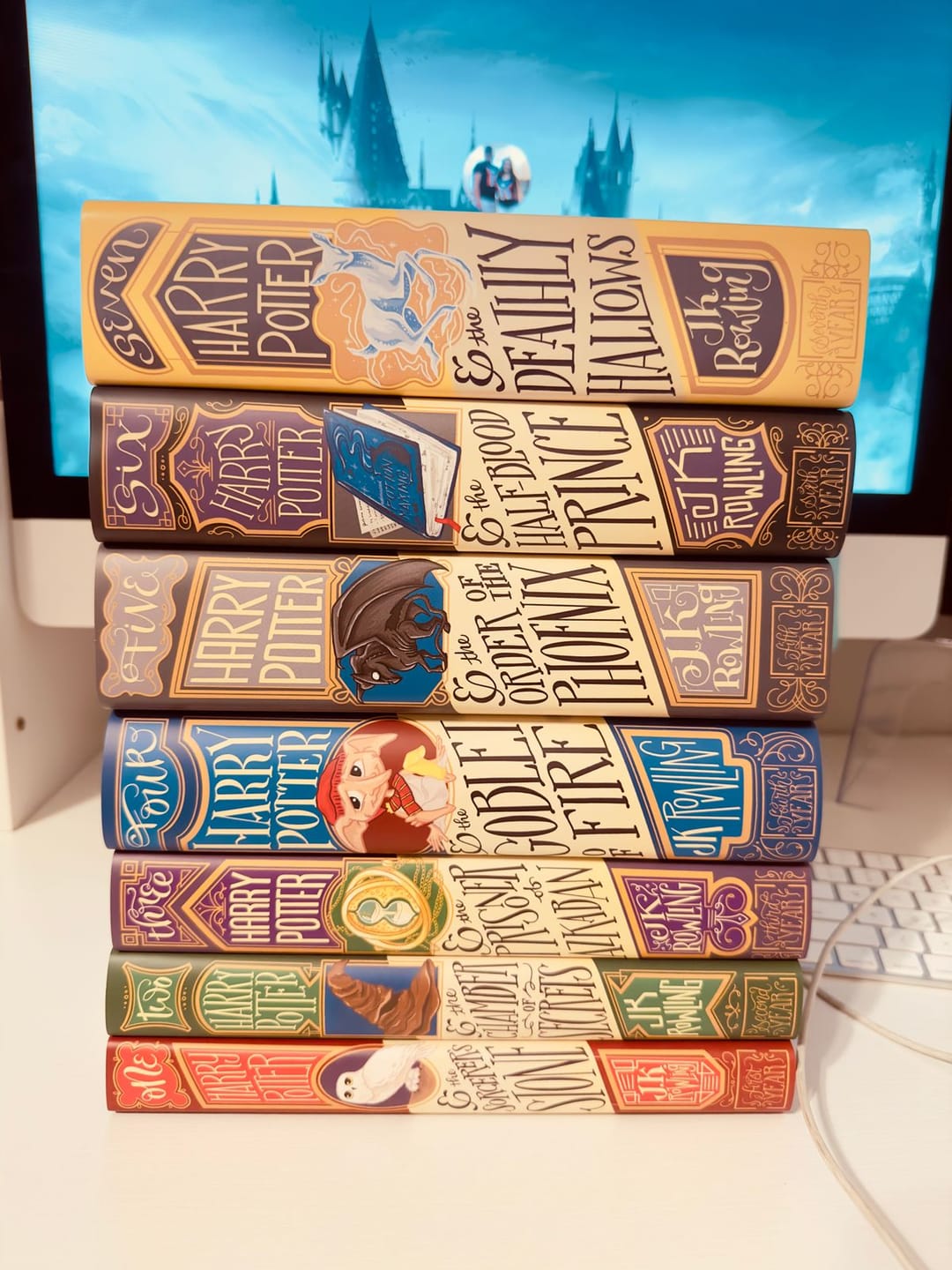Customer photo review of Harry Potter Dust Jackets