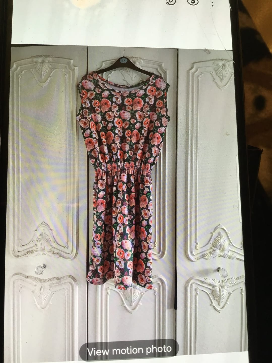 Customer photo review of Bloomed Roses Cotton Jersey Fabric