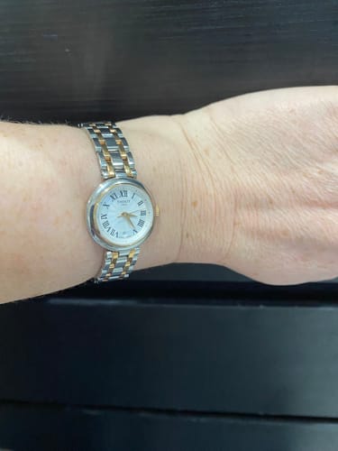 Customer photo review of Tissot Bellissima Women's 26mm Stainless Steel & Rose PVD Quartz Watch T126.010.22.013.01
