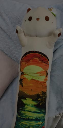 Customer photo review of Mewaii® Cat Family Original Design Long Cat Body Pillow & Kawaii Essentials 13Pcs