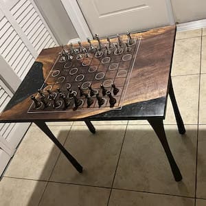 Customer photo review of Desk Legs 501 Snello 28H Metal Handmade Modern Table Legs