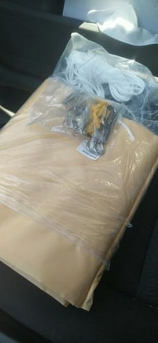 Customer photo review of Toldo de Sombreamento Portátil para Área Externa