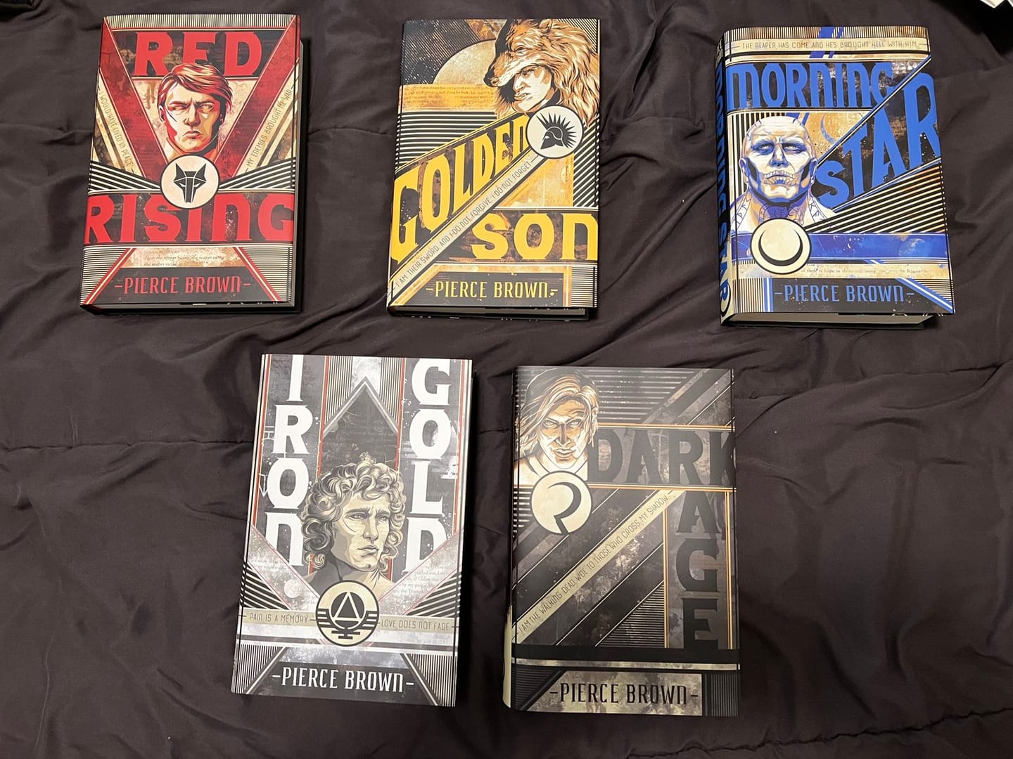 Customer photo review of Red Rising Dust Jackets