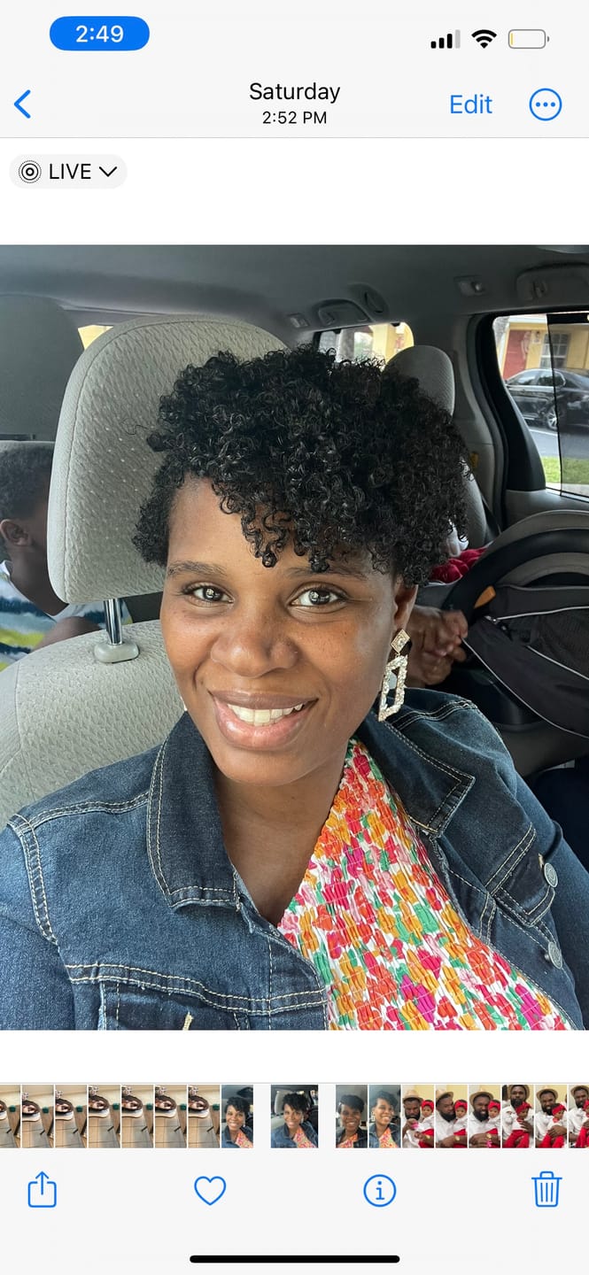 Customer photo review of MY CURL HAIRCARE ESSENTIALS BUNDLE