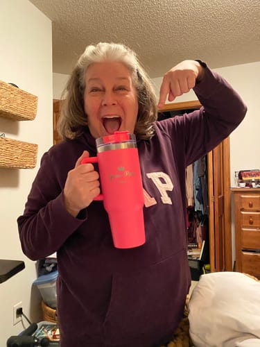 Customer photo review of Custom Name Crown Premium 40oz Tumbler (Free Straw)