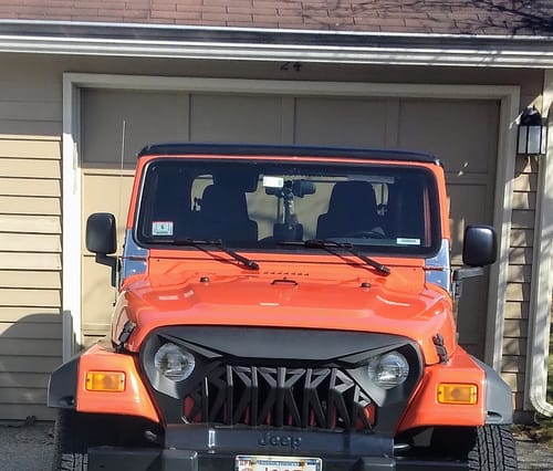 Customer photo review of Shark Grille - Matte Black for 97 - 06 Wrangler TJ