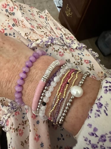 Customer photo review of Purple Tai Bracelet