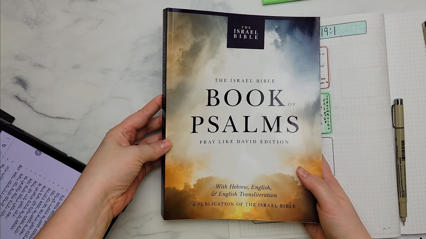 Customer photo review of The Israel Bible Book of Psalms: Pray Like David Edition
