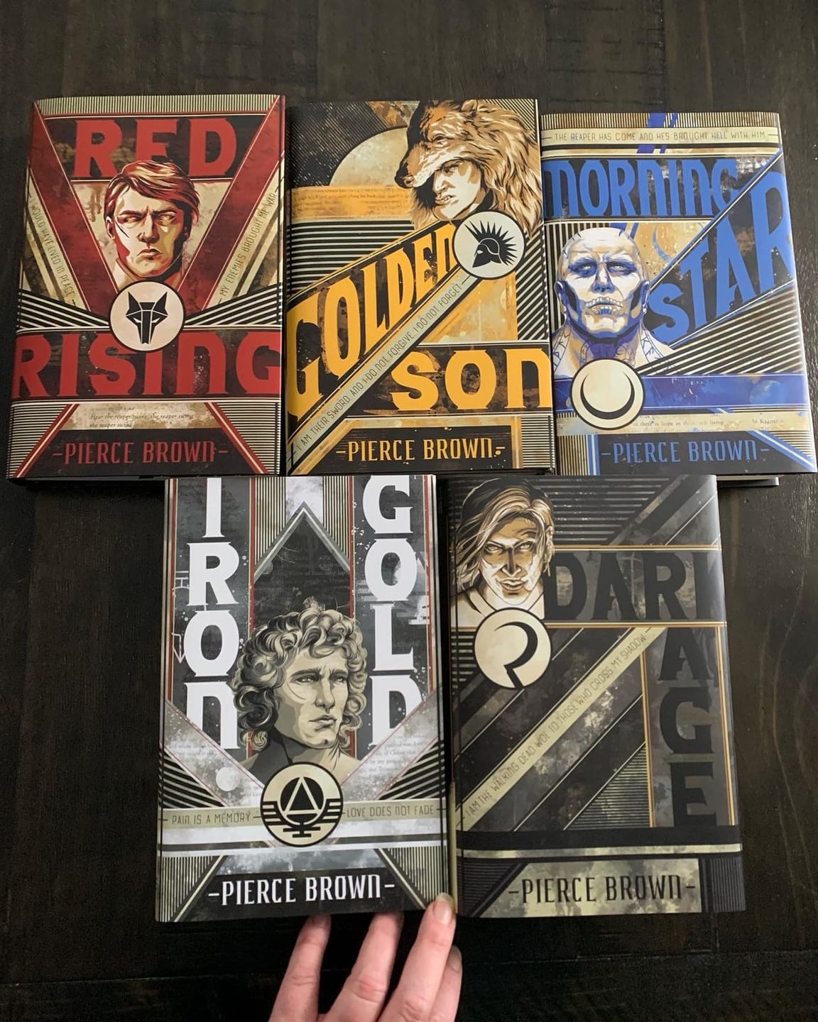 Customer photo review of Red Rising Dust Jackets