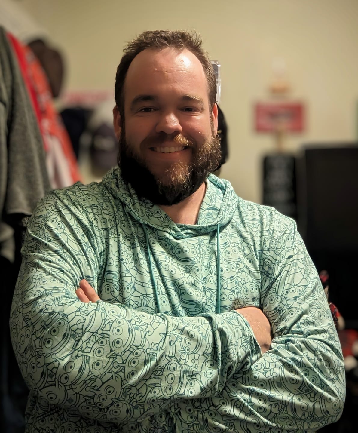 Customer photo review of Disney and Pixar Toy Story “The Crane Escape” – Performance Hoodie