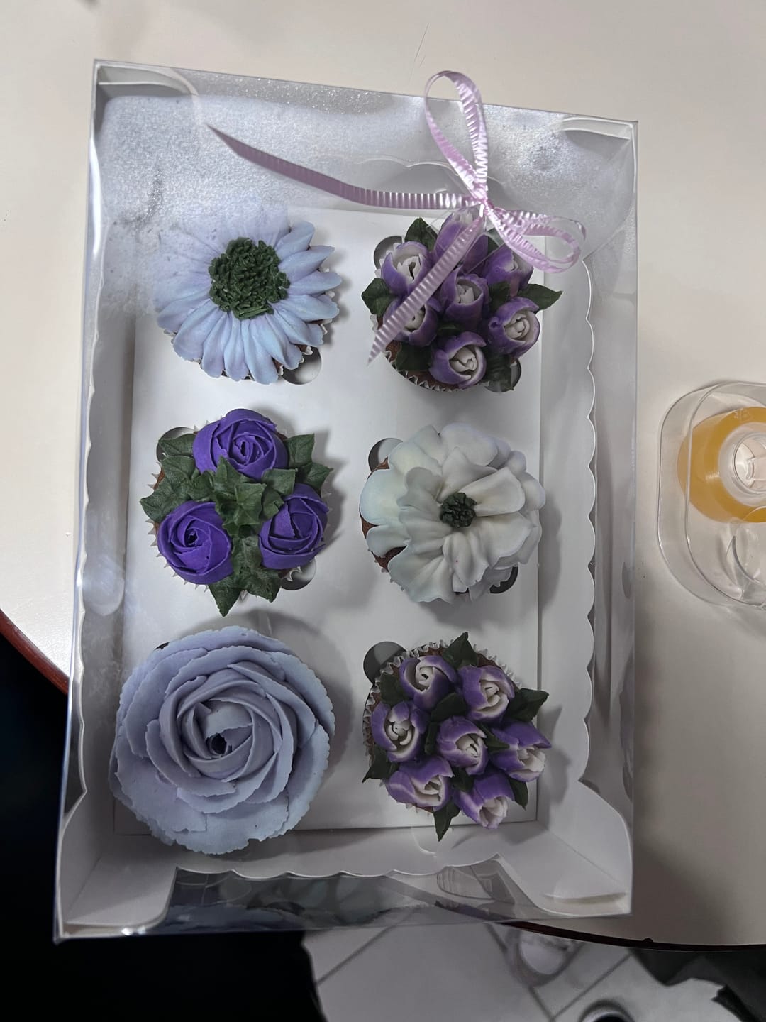 Customer photo review of Cupcakes Florales Morado con Lila