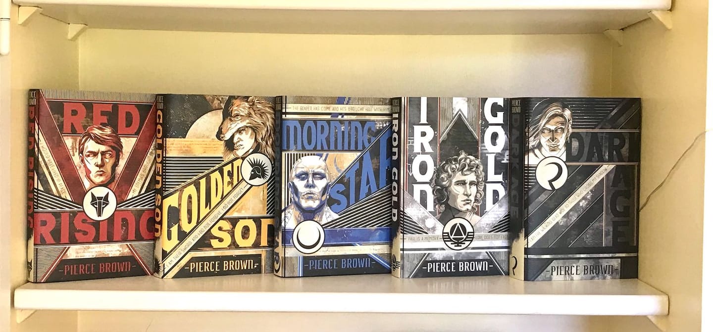 Customer photo review of Red Rising Dust Jackets