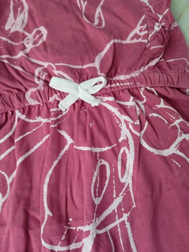 Customer photo review of Girls Fashion All Over Printed Soft Cotton Frill Jumpsuit