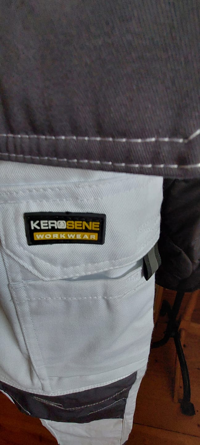 Customer photo review of Kerosene® Painters White/Grey Excel Trouser