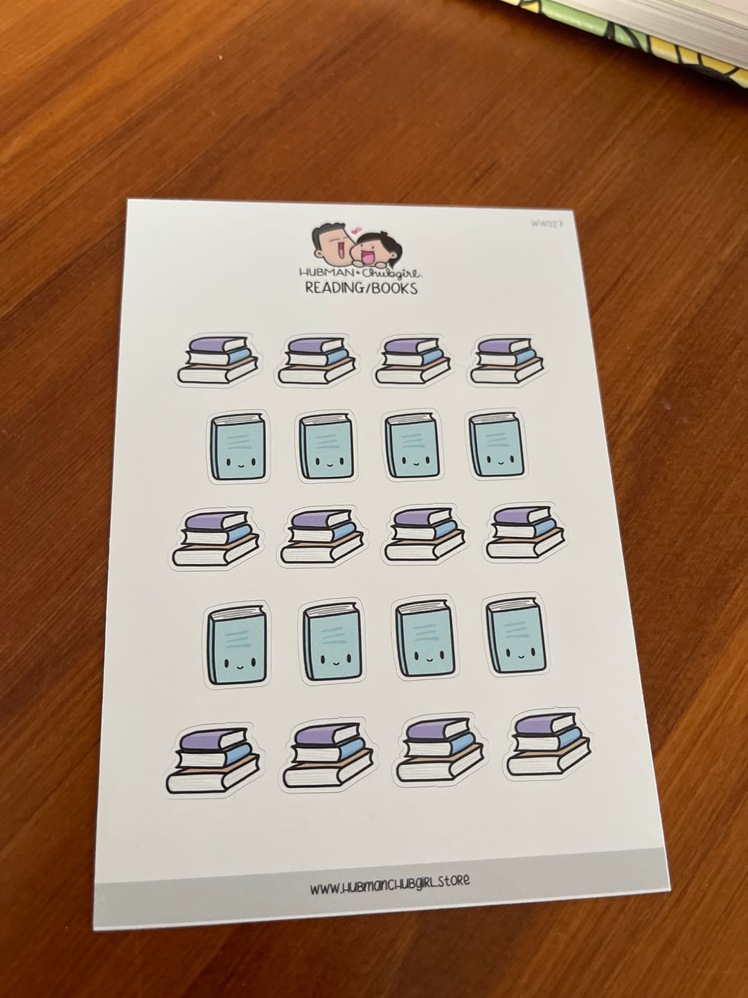 Customer photo review of Reading / Books Planner Stickers