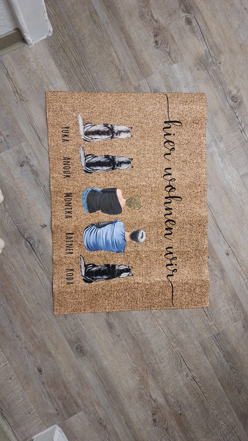 Customer photo review of Pärchen - Individuelle Fußmatte