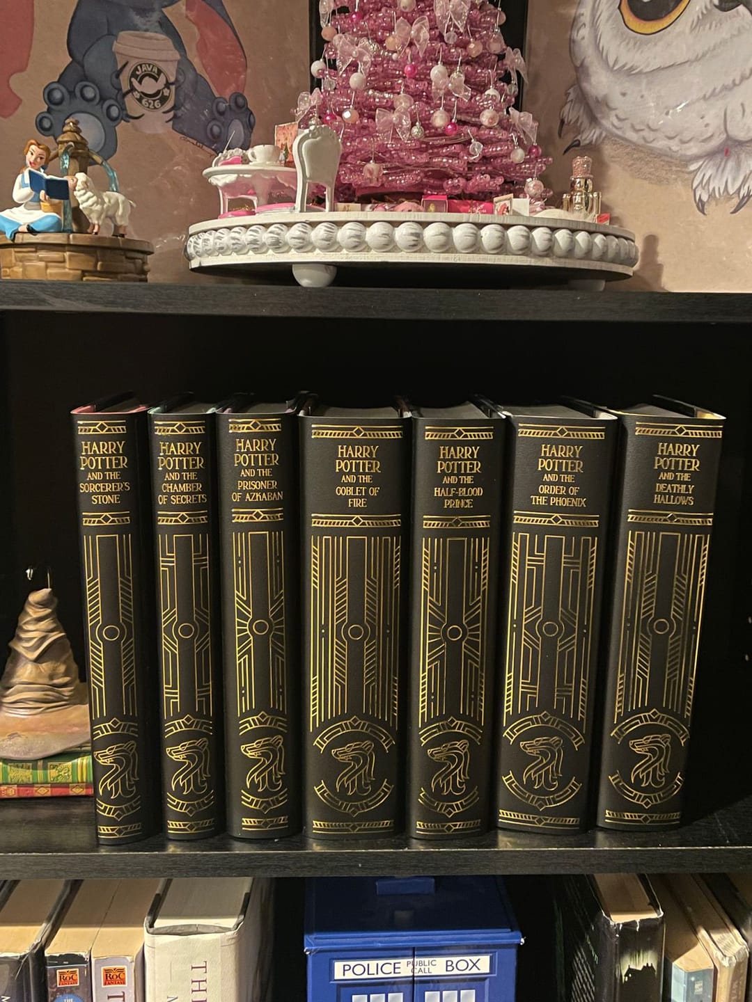 Customer photo review of *Imperfect* Harry Potter Foil Hufflepuff Dust Jackets