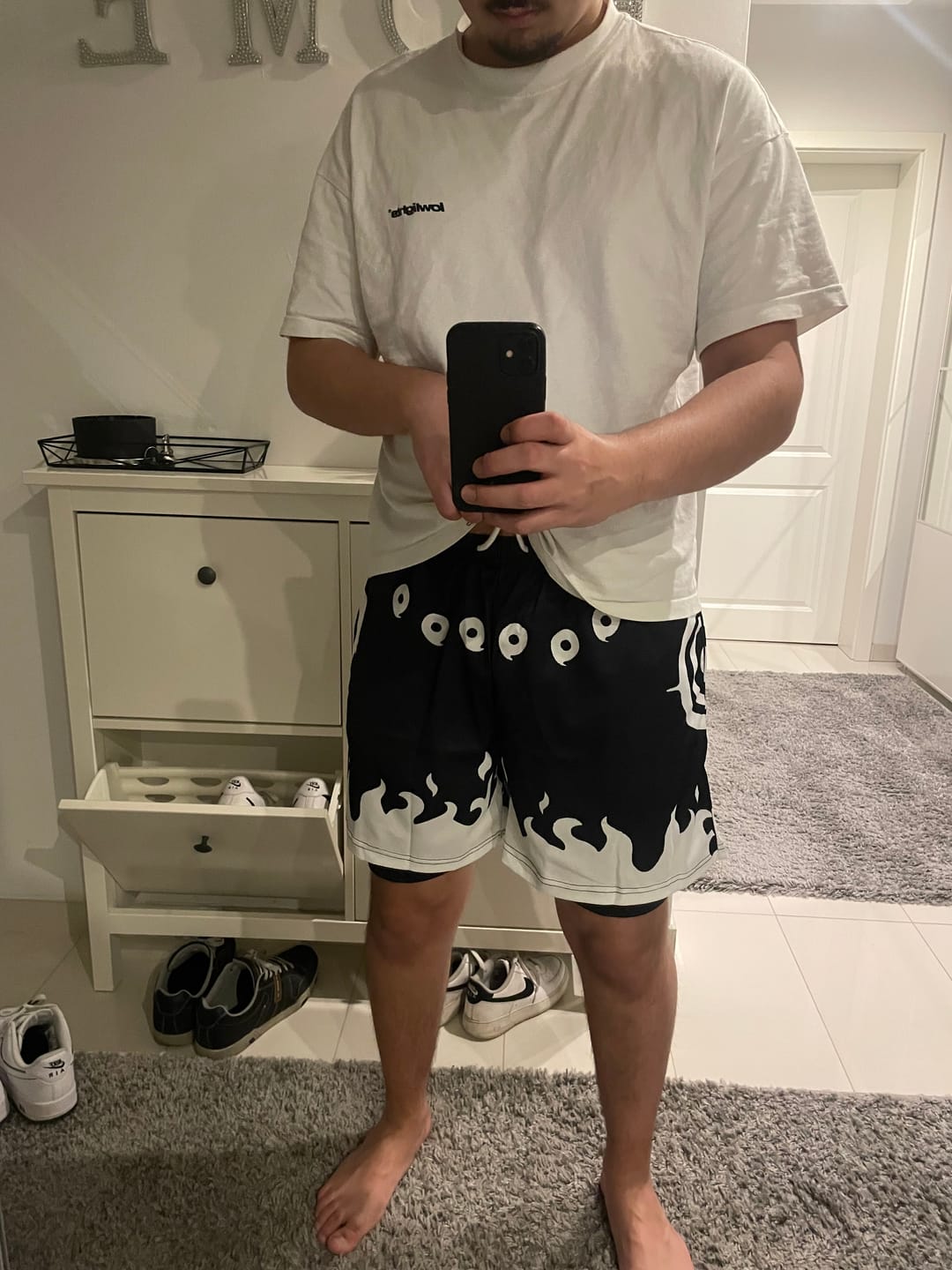 Customer photo review of Naruto Gym Shorts