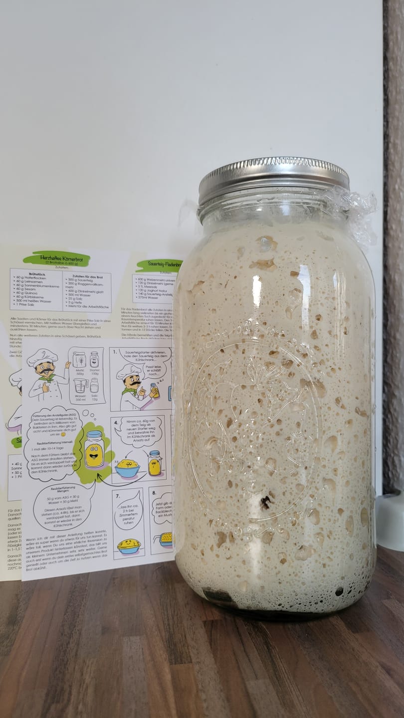Customer photo review of BIO Backfreude Sauerteig-Kit: Anstellgut & Knusperrezepte