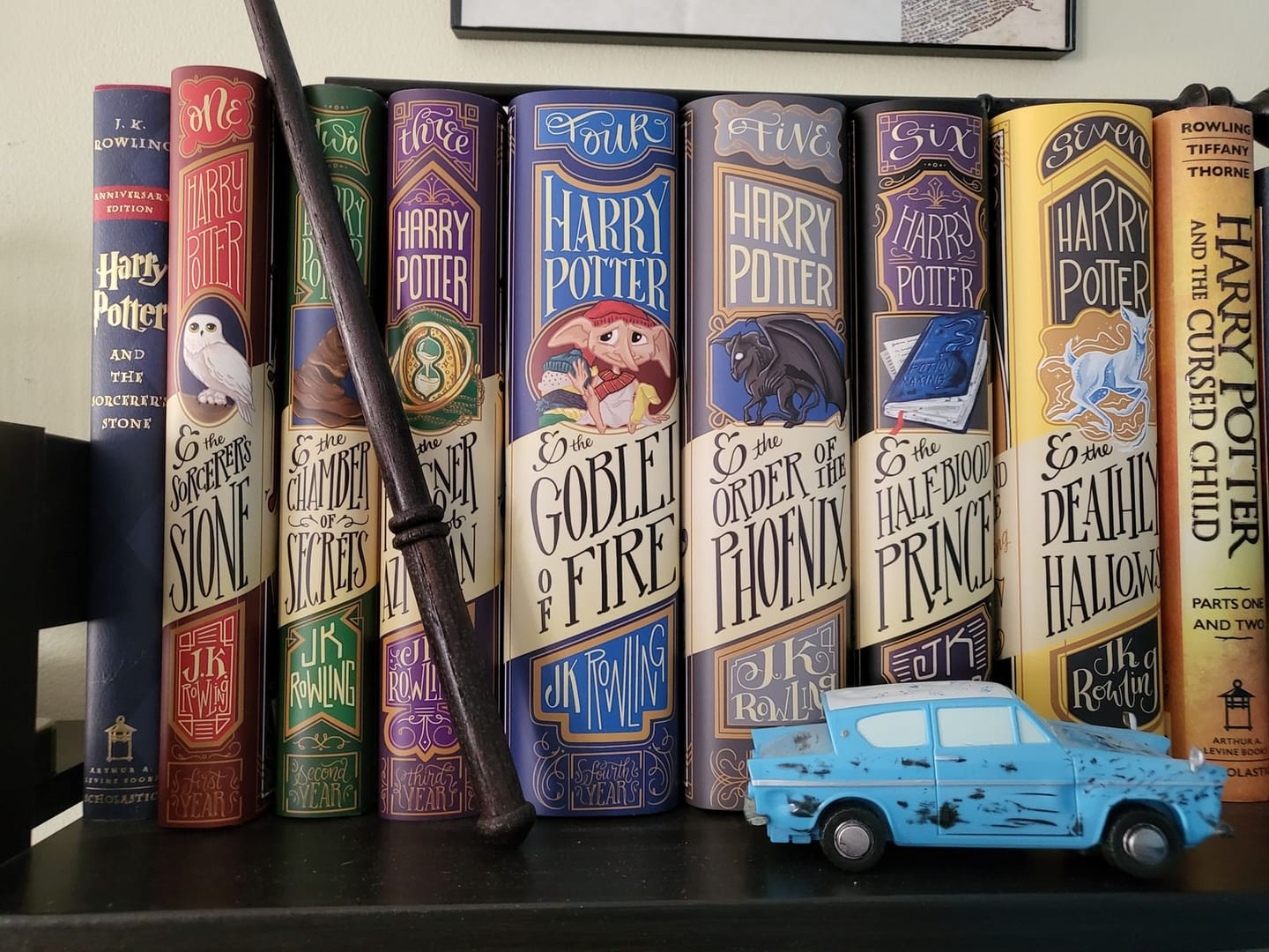 Customer photo review of Harry Potter Dust Jackets