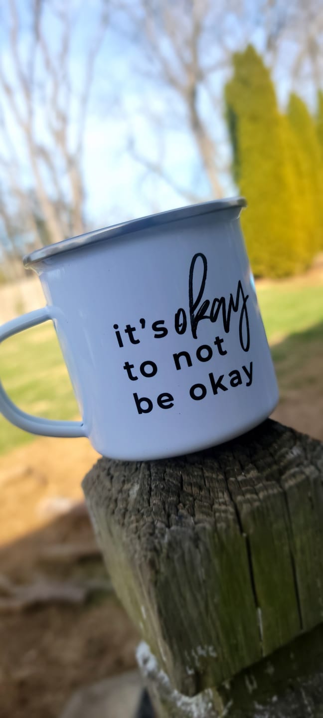 Customer photo review of It's okay to not be okay Campfire Mug