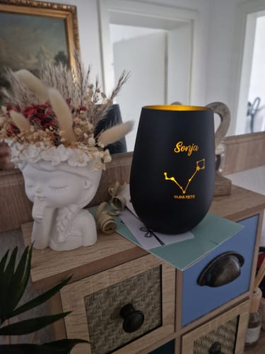 Customer photo review of Sternzeichen - Individuelles Windlicht