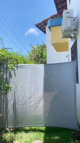 Customer photo review of Toldo de Sombreamento Portátil para Área Externa