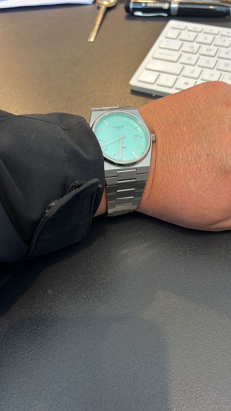 Customer photo review of Reloj Tissot PRX T137.410.11.091.01 Quartz 40mm "Tiffany"