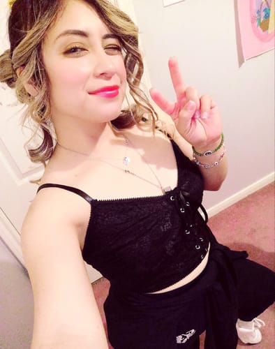 Customer photo review of Salty Savage Ladies Lace Corset Bra Top