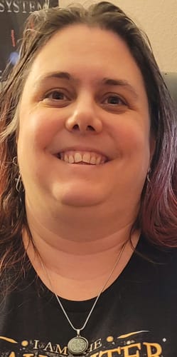 Customer photo review of Green Pentacle Luxury Necklace